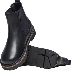 Birkenstock Black Leather Ankle Boots